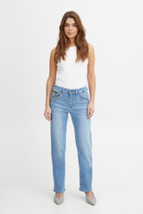 Pulz jeans Karolina highwaist straight light blue