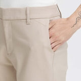 Pulz Bindy pants high waist ankl.sand