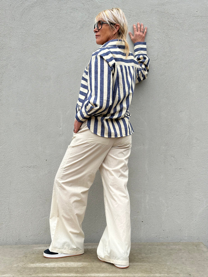 Gaspar Honolulu poplin pants chalk