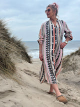 Gaspar Miami kaftan dress multi colour