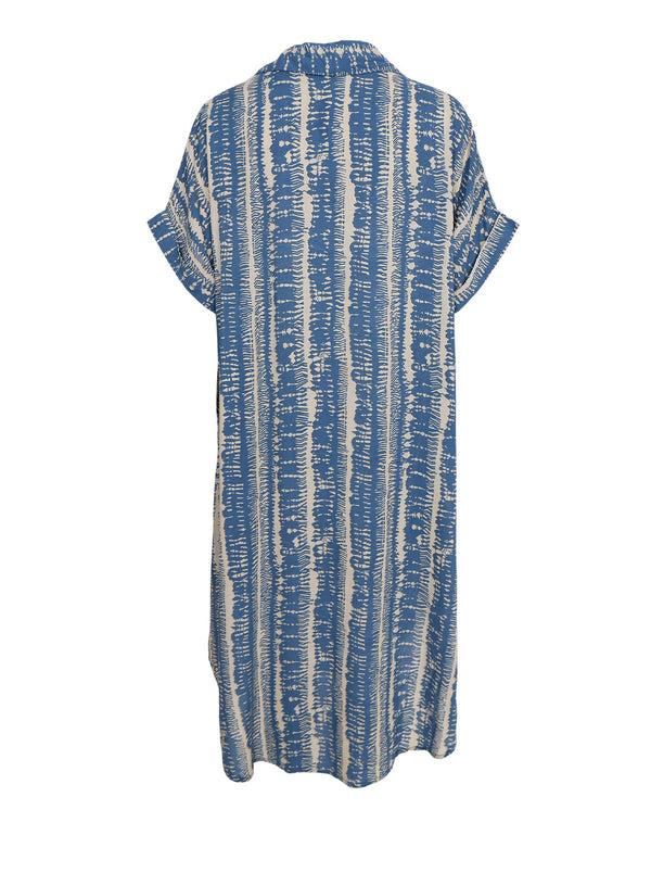 Black Colour Stella  kaftan tunic dress blue