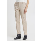 Pulz Bindy pants high waist ankl.sand