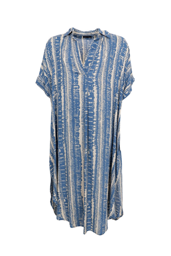 Black Colour Stella  kaftan tunic dress blue