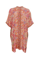 Black Colour Luna tunic pacifique orange