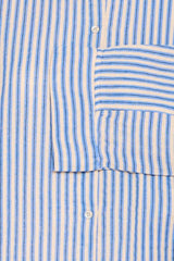 Ichi Foxa striped beach shirt blue