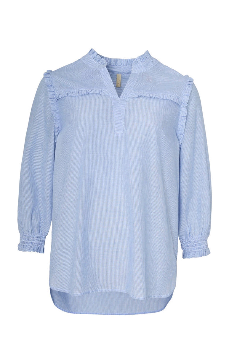 Ofelia Roba shirt blue stripe