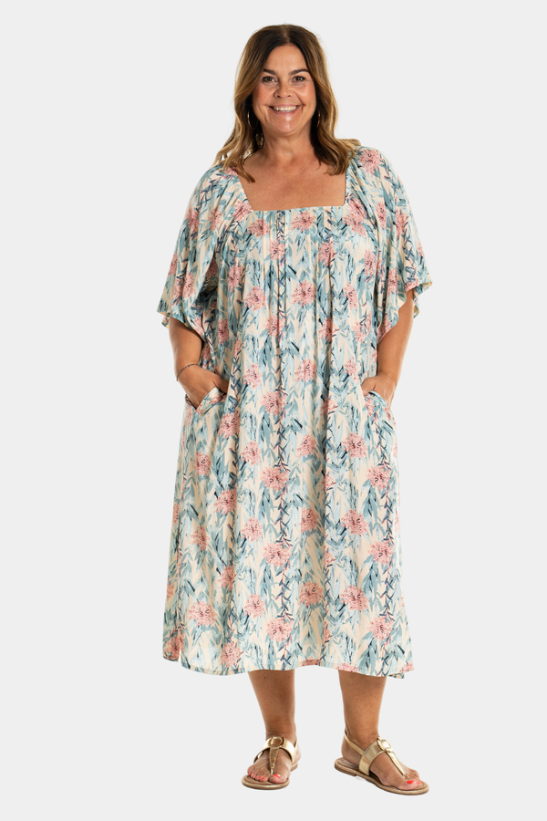 Gozzip Kerstine dress blue rose
