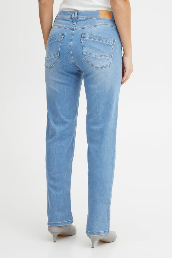 Pulz jeans Karolina highwaist straight light blue