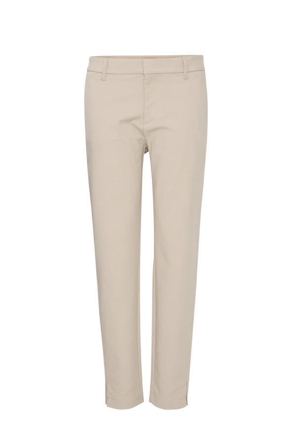 Pulz Bindy pants high waist ankl.sand