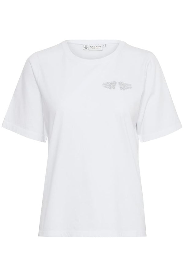 Pulz Brielle Wing t-shirt white
