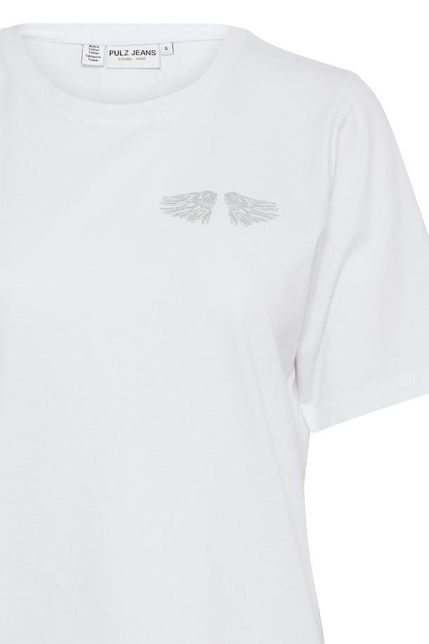 Pulz Brielle Wing t-shirt white