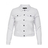 Only Carmakoma Wespa denim jacket white