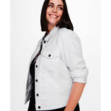 Only Carmakoma Wespa denim jacket white