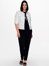 Only Carmakoma Wespa denim jacket white