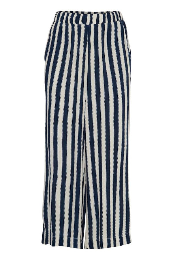 Ichi Marrakech pant navy stripe