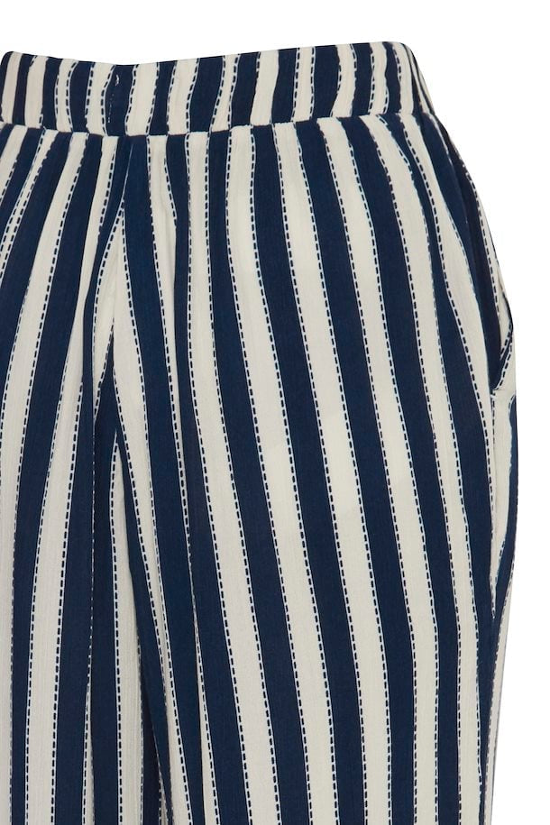 Ichi Marrakech pant navy stripe