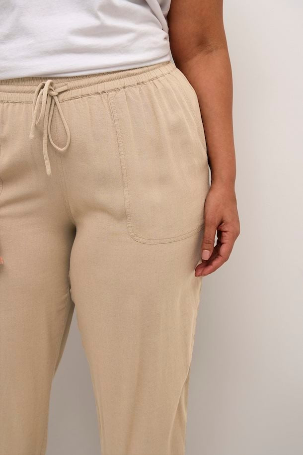 Kaffe Curve Mille linen pants beige