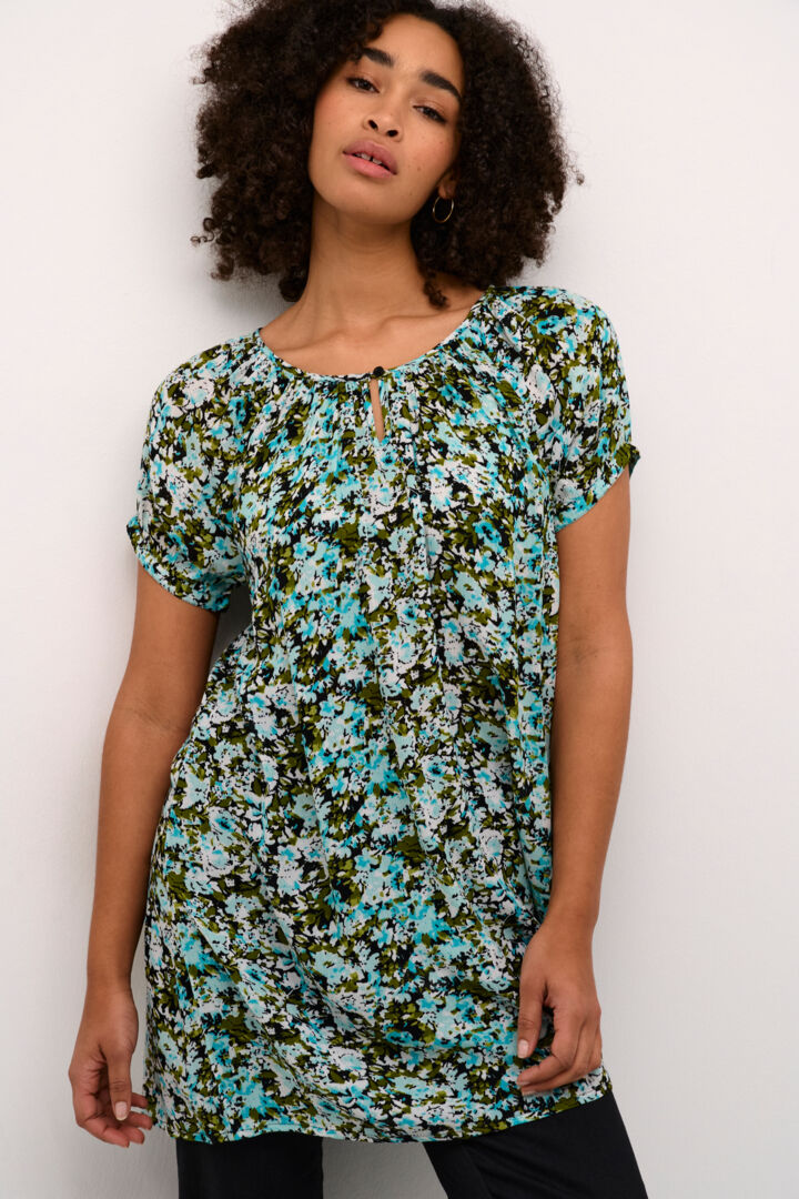 Kaffe Amber tunic printed blue/green