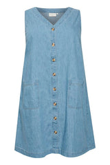 Kaffe Curve Louisa denim dress medium blue