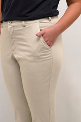 Kaffe Curve Leana Chino pant feather gray