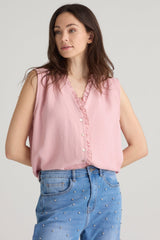 Allweek Holy frill top rosa