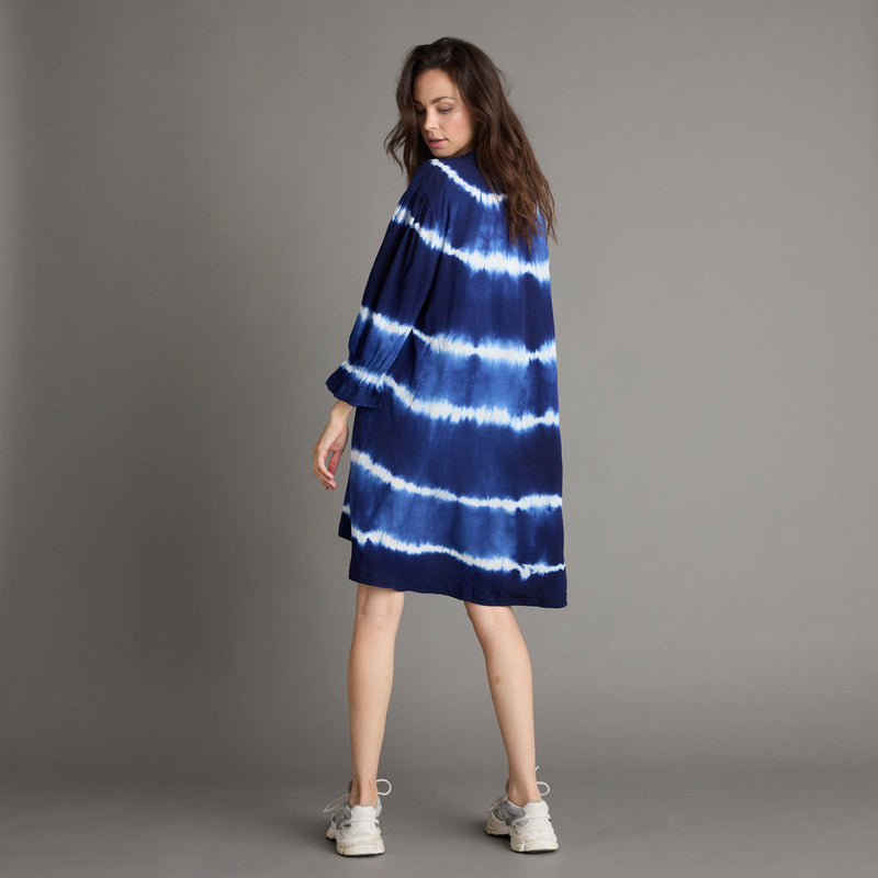 Allweek Halle tunic blue tie dye