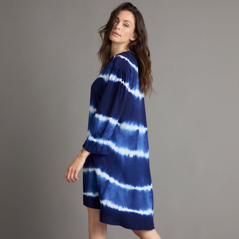 Allweek Halle tunic blue tie dye