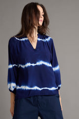 Allweek Halle blouse blue tie dye