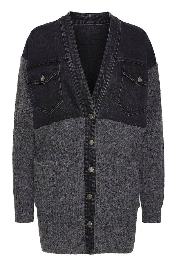 Pulz Anke cardigan black denim