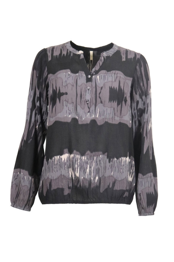 Ofelia Else Blouse Black/grey