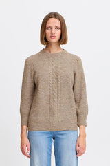 Ichi Kamara knit sand/brown melange