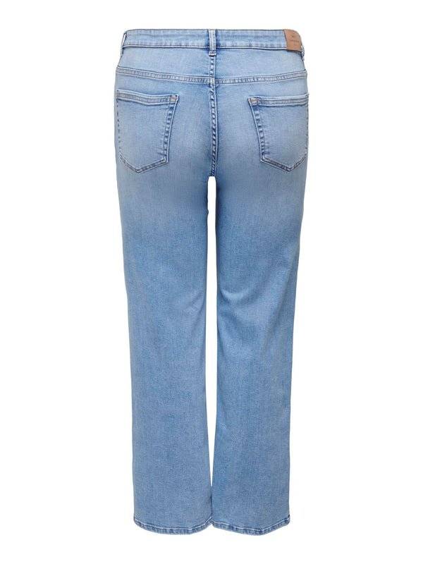 Only Carmakoma Willy wide jeans light blue