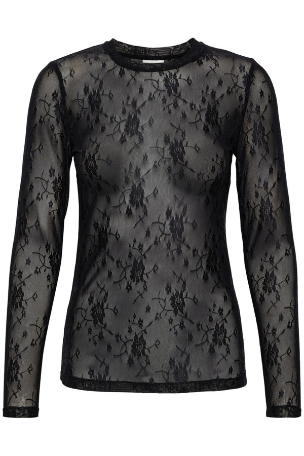 Kaffe Anikka lace shirt black