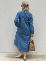 Gaspar Lucca denim dress blue