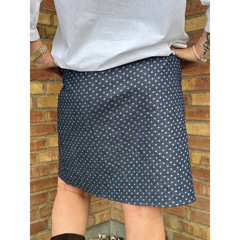 Gaspar Vienna Short Skirt Blue