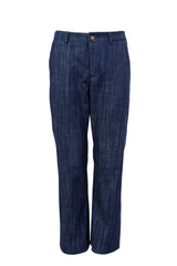 Black Colour Box Straight Pant navy denim