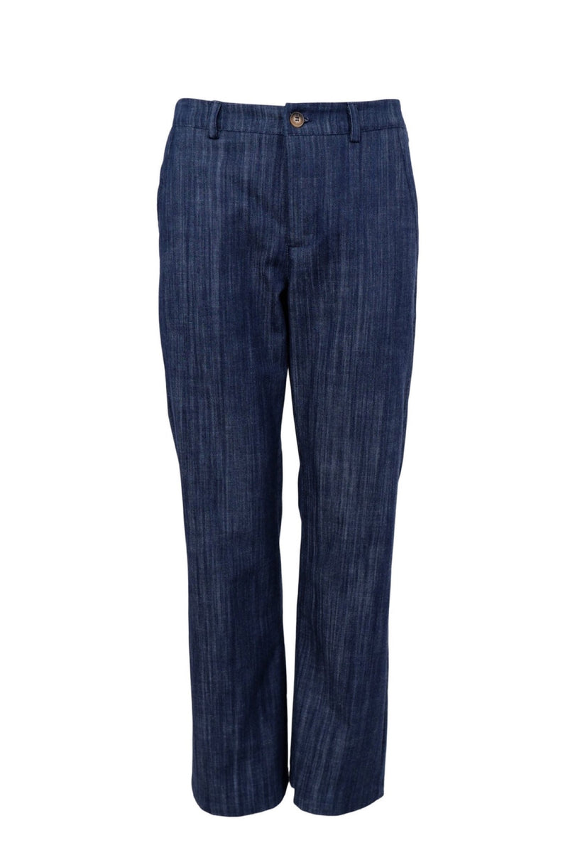 Black Colour Box Straight Pant navy denim