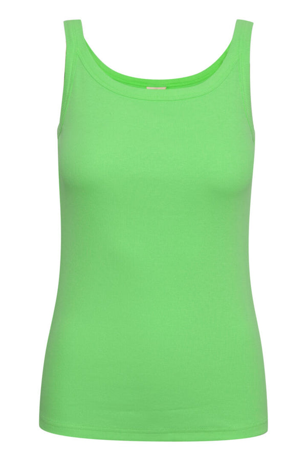 Kaffe Carna rib tanktop grøn