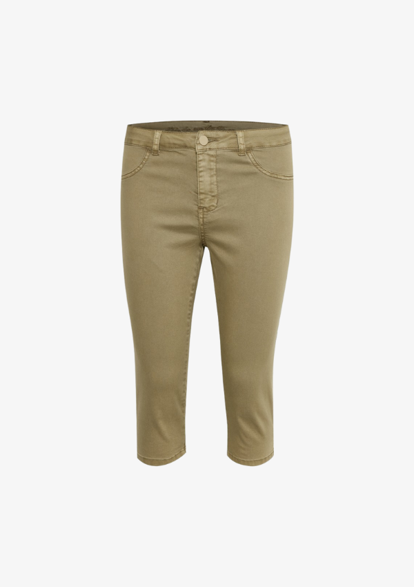 Culture capri Asta twill capri bukser - brown