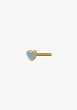 STINE A PETIT LOVE HEART LIGHT BLUE ENAMEL GOLD