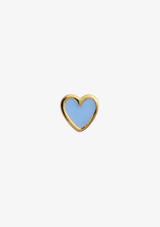 STINE A PETIT LOVE HEART LIGHT BLUE ENAMEL GOLD